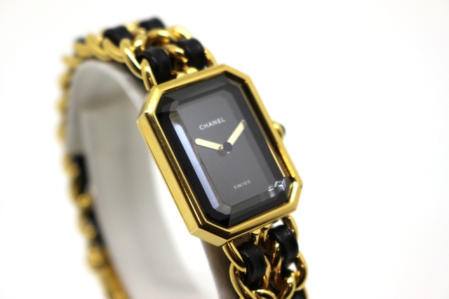 シャネル プルミエール GP レディース CHANEL プルミエール Sサイズ レディース クオーツ GP×レザー
