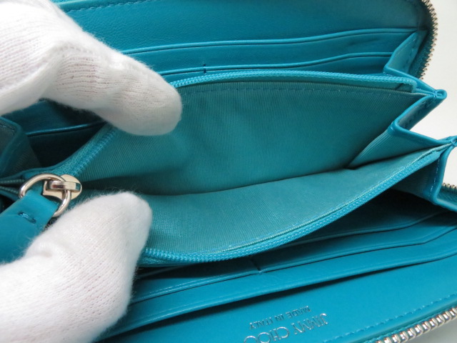 JIMMY CHOO ジミーチュウ 長財布 スタースタッズ ラウンド長財布