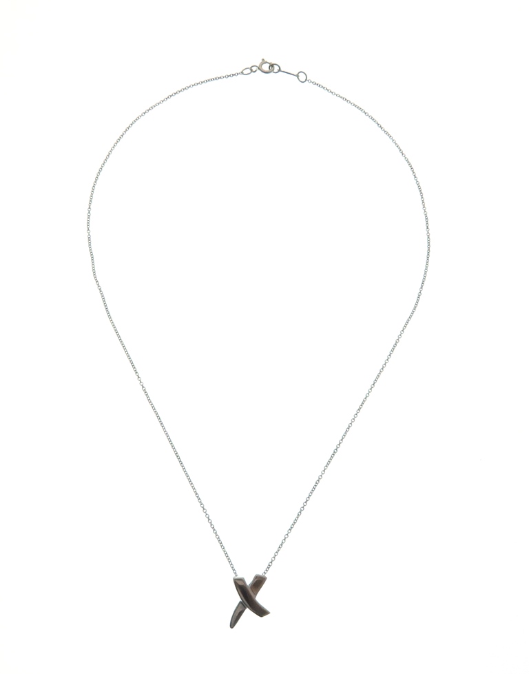 TIFFANY＆CO ティファニー キス ネックレス シルバー 約2.4g