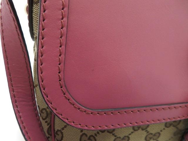 GUCCI グッチ スーキー ショルダーバッグ GGキャンバス レザー