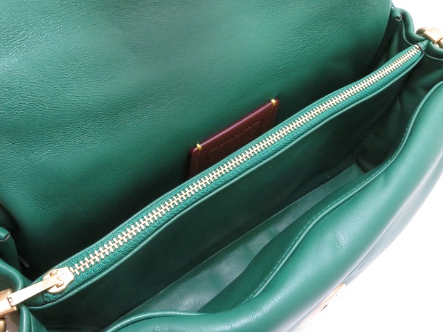 COACH コーチ ピロータビー 2wayバッグ グリーン レザー C0772