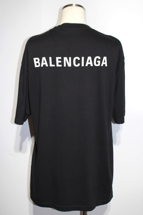 BALENCIAGA バレンシアガ トップス LOGO ミディアムフィット Tシャツ ...