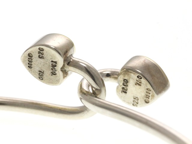 TIFFANY&CO ティファニー ジュエリー ソリッドダブルハート バングル