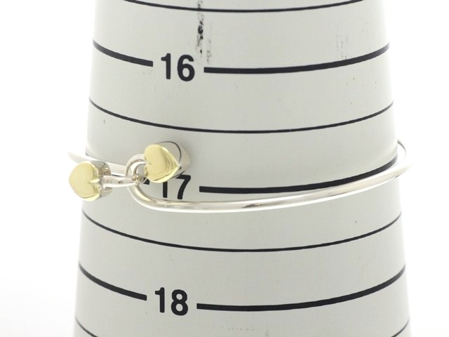 TIFFANY&CO ティファニー ジュエリー ソリッドダブルハート バングル
