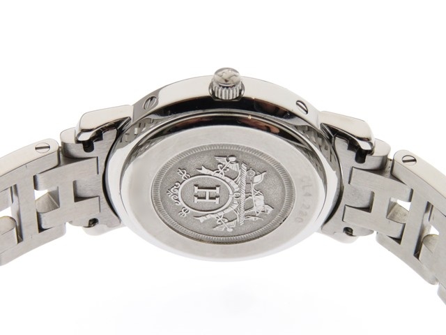 Hermes エルメス クリッパーコンビ CL4.220 クォーツ GP/SS