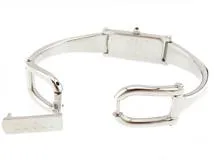 GUCCI　グッチ　1500L　ブラック文字盤　ステンレススチール　クオーツ　レディース　2141300425136【207】