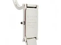 GUCCI　グッチ　1500L　ブラック文字盤　ステンレススチール　クオーツ　レディース　2141300425136【207】