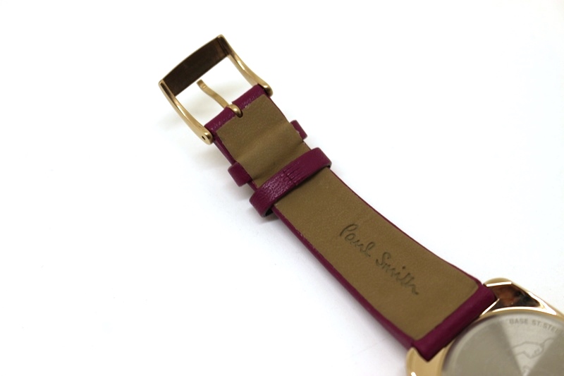 PaulSmith(ポールスミス) 腕時計■美品 1036-T024785 レディース 革ベルト ゴールド×ピンク ポールスミス 腕時計 Paul Smith 時計 ポール スミス 腕時計 時計 ポールスミス paulsmith チャーチ・ストリート クロノグラフ  Church Street Chronograph