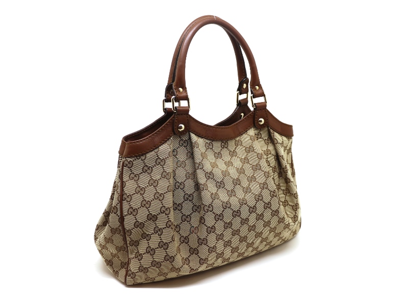 グッチ レザー スーキー ハンドバッグ 211944 GUCCI グッチ スーキーGG ハンドバッグ ブラック キャンバス