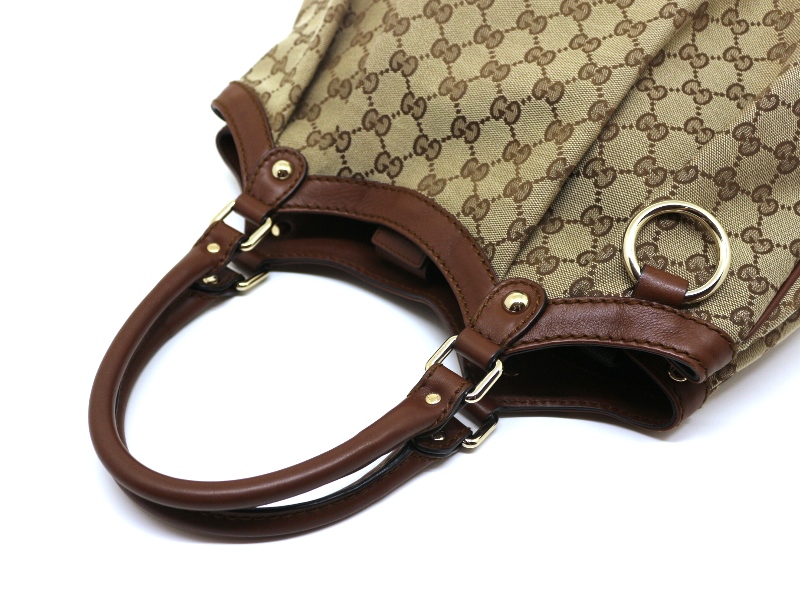 Gucci GGパターン スーキー ハンドバッグ GUCCI グッチシマ スーキー ハンドバッグ GG柄 レザー ブラック