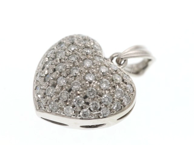 ネックレス ダイヤモンド プラチナ ハートモチーフ ペンダント pt900 オープンハートモチーフ ネックレス ダイヤモンド プラチナ 4月誕生石