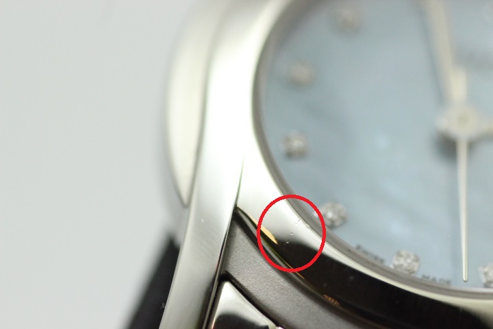 GUCCI グッチ 5500L レディース クォーツ 時計 ブルーシェル文字盤 SS