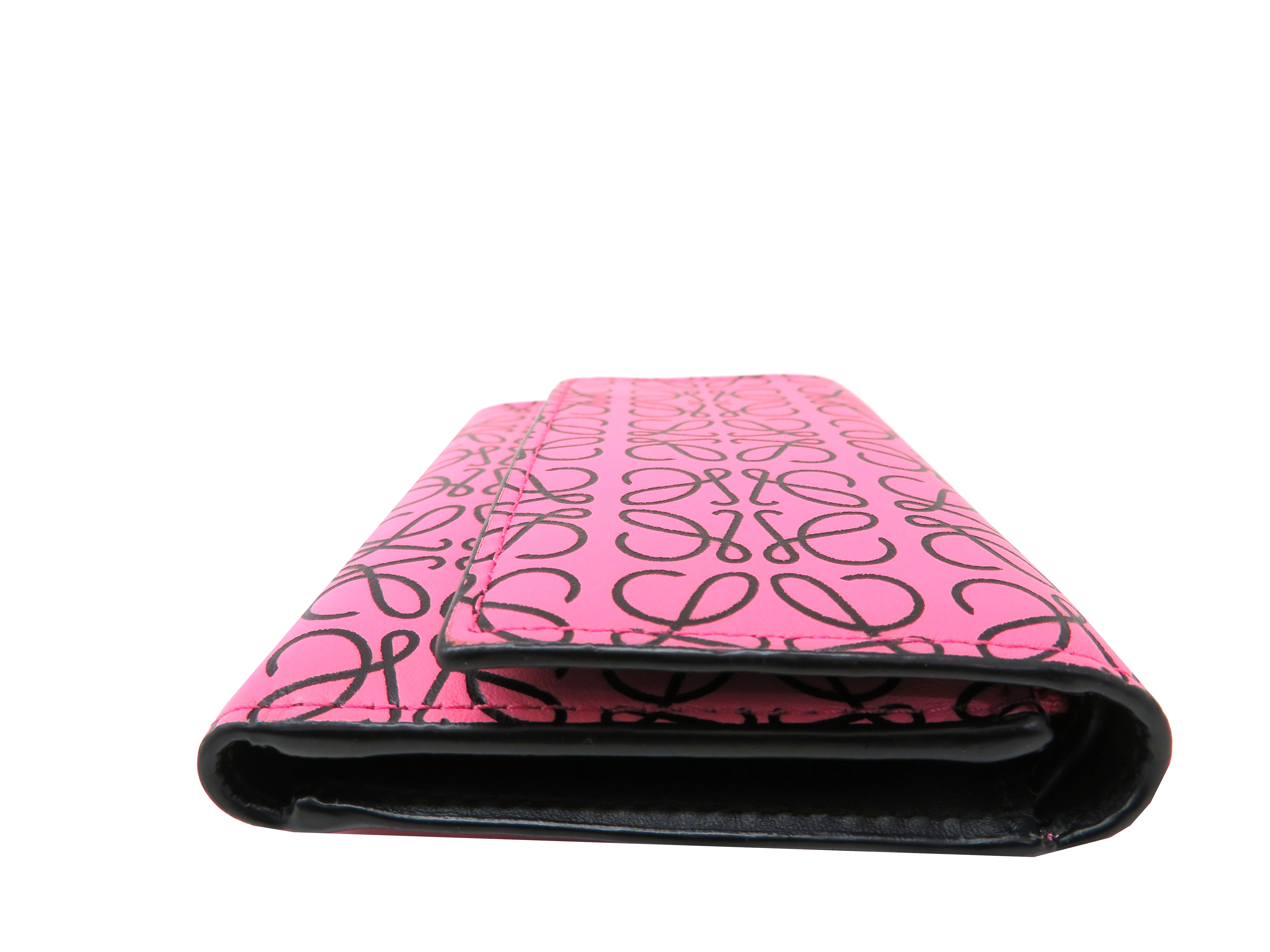 LOEWE ロエベ 3つ折り財布 ピンク カーフ 107.55GS97【204】 の