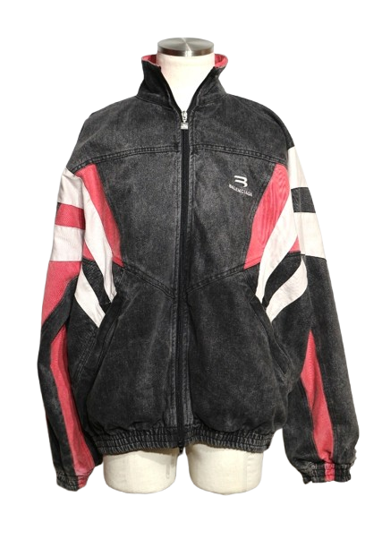 BALENCIAGA UNIFIT ジャケット ブラック/レッド/ホワイト IMG_0883removebgpreview.png