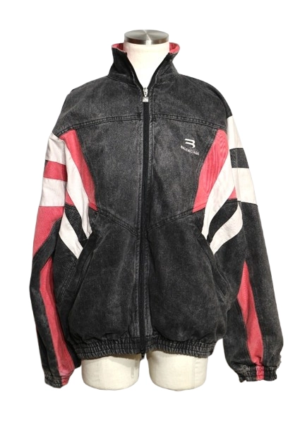 balenciaga デニムトラックジャケット　バレンシアガ BALENCIAGA - BALENCIAGA デニムトラックジャケットの通販 by め