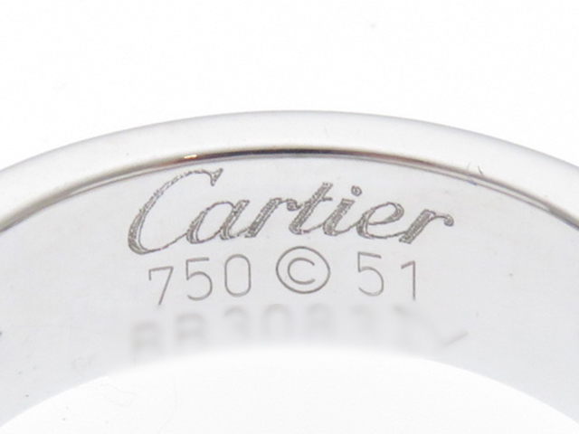 Cartier カルティエ ラブリング ラブRハーフ ホワイトゴールドWG