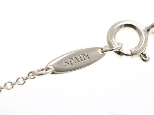 TIFFANY&CO ティファニー ジュエリー ネックレス オープン ハート ペンダント 925 シルバー 2.2g【473】