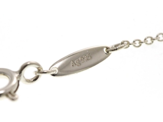 TIFFANY&CO ティファニー ジュエリー ネックレス オープン ハート ペンダント 925 シルバー 2.2g【473】