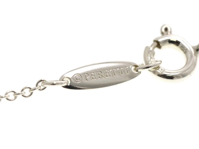 TIFFANY&CO ティファニー ジュエリー ネックレス オープン ハート ペンダント 925 シルバー 2.2g【473】