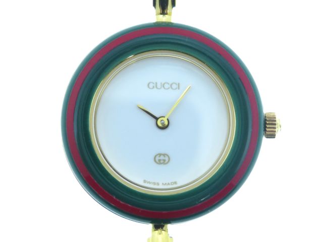 GUCCI グッチ チェンジベゼルウォッチ 11/12 クォーツ レディース