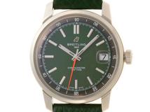 BREITLING　ブライトリング　トップタイムB31　AB3113/AB3113171L1X1　グリーン文字盤　ステンレススチール/革　自動巻き　メンズ　腕時計　C