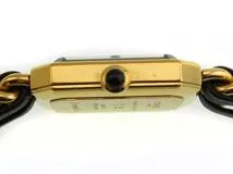 CHANEL　シャネル　レディース時計　プルミエールS　H0001　ブラック文字盤　ゴールドメッキ/レザー　クォーツ【430】2148103670817