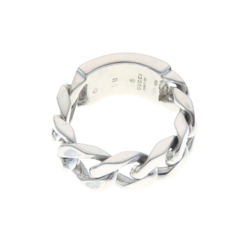 GUCCI グッチ チェーンリング シルバー 約7.9g 約11.5号 2148103907722
