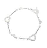 TIFFANY&CO　ティファニー　ハートリンクブレスレット　シルバー　約6.6g　約17cm　2148103908767　【205】