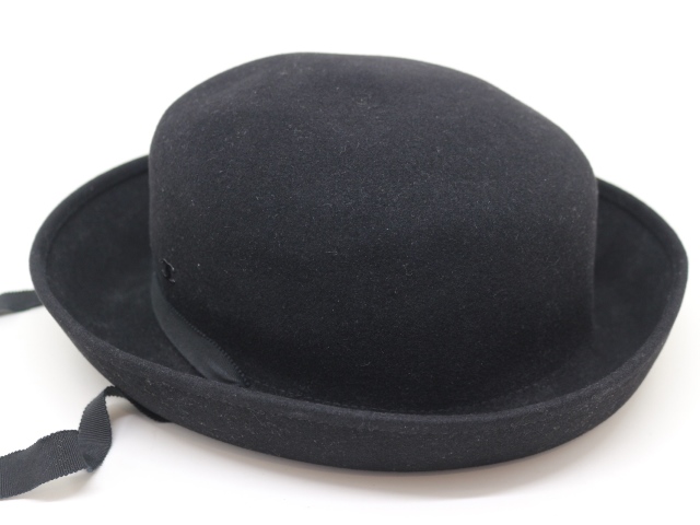CHANEL　シャネル　ハット　帽子　ラビット　ラパン　コットン　ブラック　Mサイズ　約56cm　（2143400171166）【200】