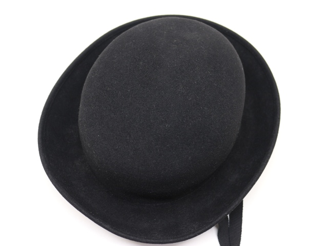 CHANEL　シャネル　ハット　帽子　ラビット　ラパン　コットン　ブラック　Mサイズ　約56cm　（2143400171166）【200】