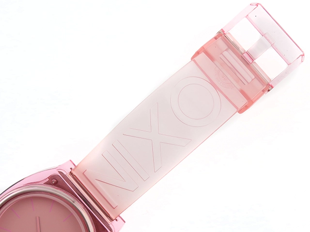 NIXON　ニクソン　腕時計　タイムテラーP　A1193146　SS/シリコーン　ピンク文字盤　クオーツ【430】2148103684753