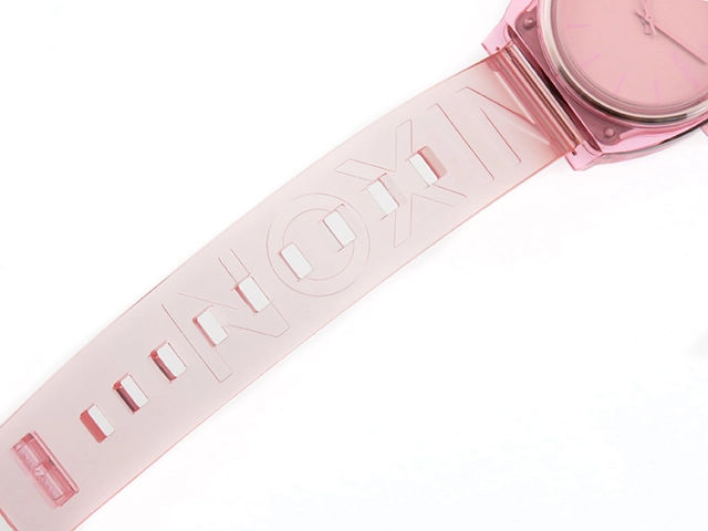 NIXON　ニクソン　腕時計　タイムテラーP　A1193146　SS/シリコーン　ピンク文字盤　クオーツ【430】2148103684753
