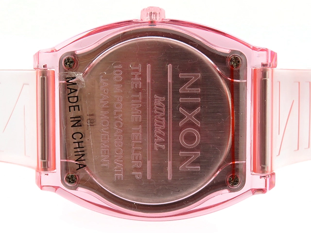NIXON　ニクソン　腕時計　タイムテラーP　A1193146　SS/シリコーン　ピンク文字盤　クオーツ【430】2148103684753