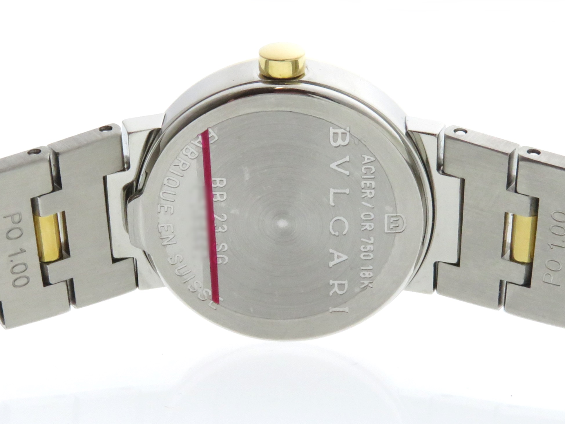 BVLGARI ブルガリ 時計 ブルガリ ブルガリ BB23SG　 クオーツ 　黒文字盤　YG/SS　女性用時計【431】
