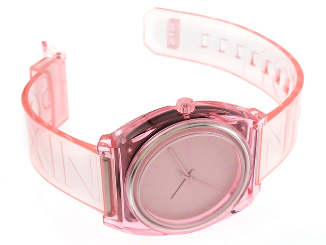 NIXON　ニクソン　腕時計　タイムテラーP　A1193146　SS/シリコーン　ピンク文字盤　クオーツ【430】2148103684753