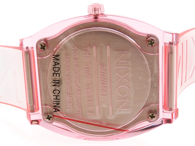 NIXON　ニクソン　腕時計　タイムテラーP　A1193146　SS/シリコーン　ピンク文字盤　クオーツ【430】2148103684821