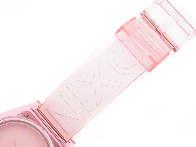 NIXON ニクソン 腕時計 タイムテラーP A1193146 SS/シリコーン ピンク文字盤 クオーツ【430】2148103684487