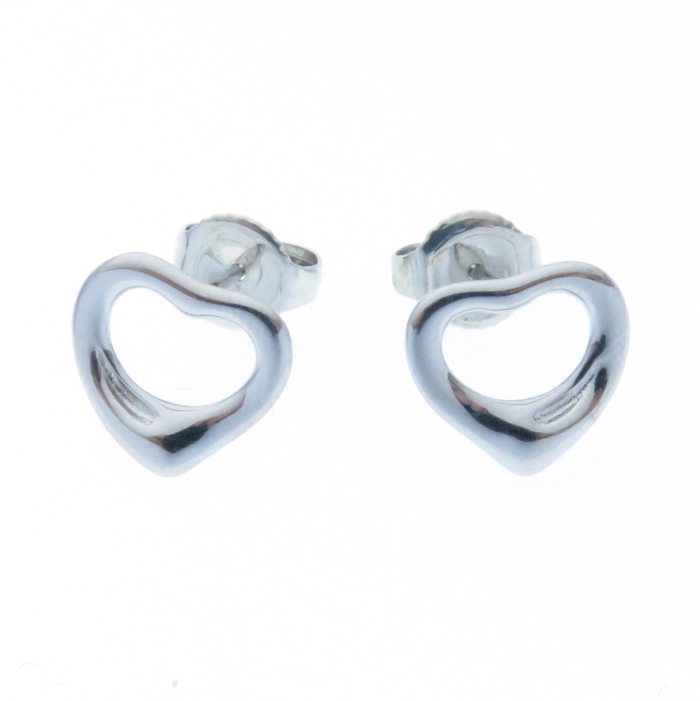 TIFFANY&CO ティファニー オープンハートピアス シルバー925 約