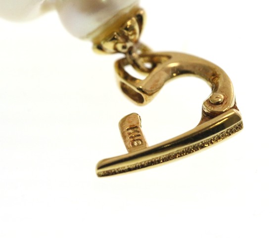 JEWELRY ノンブランド バロックパール ペンダントトップ K18 イエロー