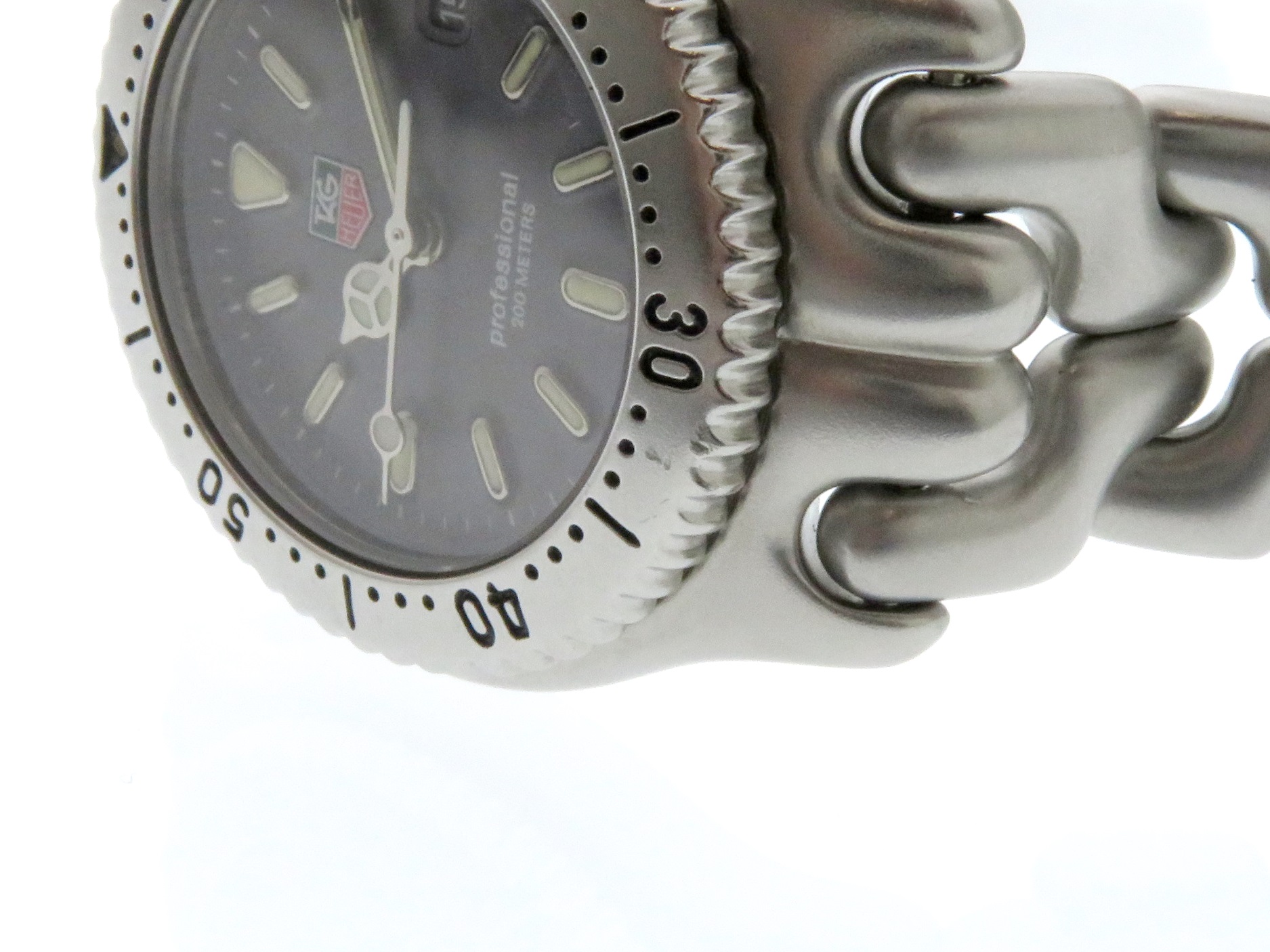 TAG HEUER タグホイヤー 時計 レディース クオーツ S99.215 グレー文字盤 ステンレス 200m防水 【431】