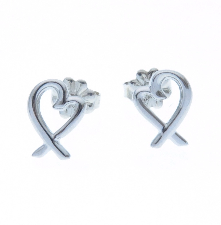 TIFFANY&CO ティファニー ラヴィングハートピアス シルバー925