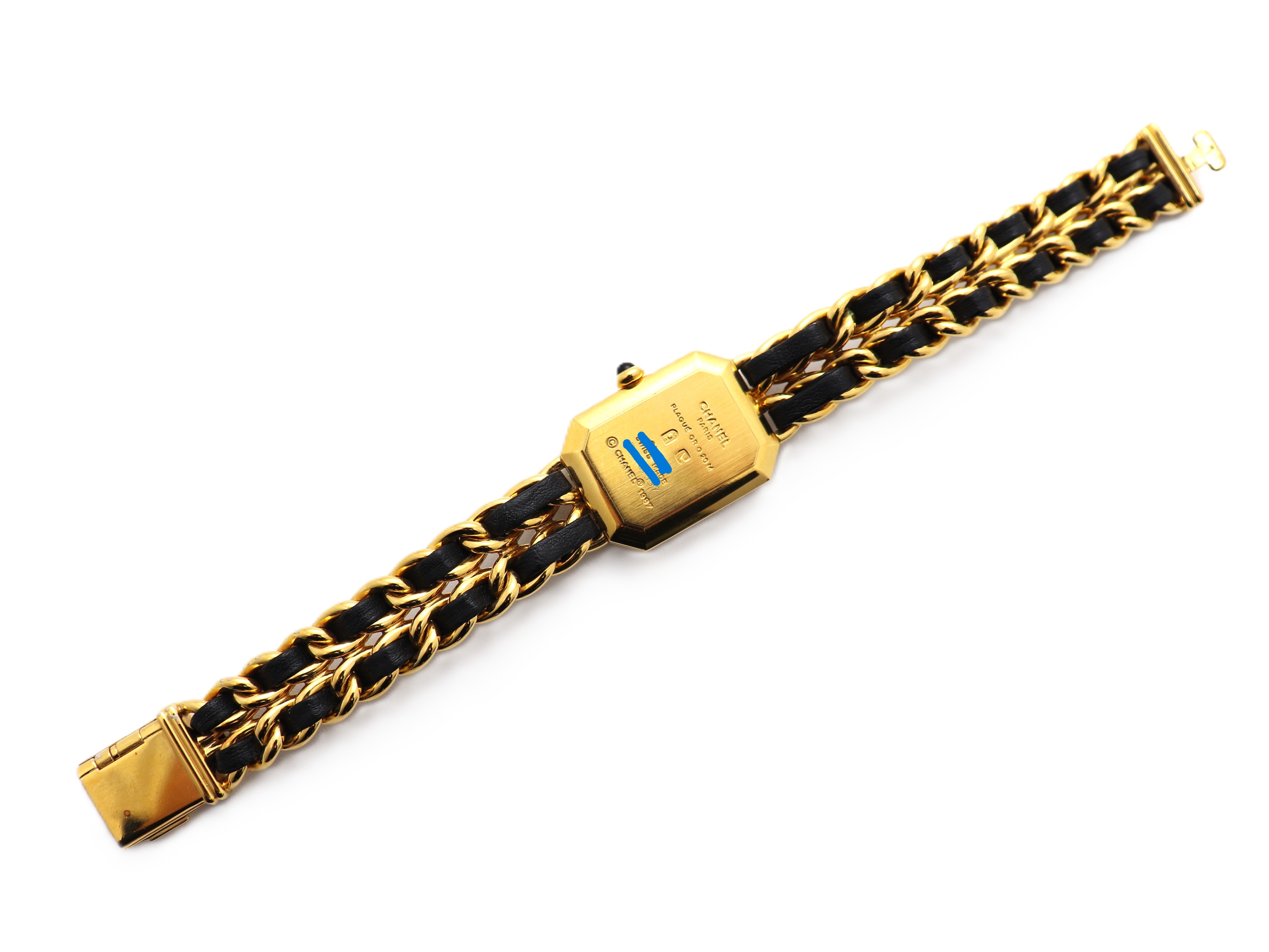 CHANEL シャネル プルミエールL ゴールド色金具 革ベルト H0001【471  