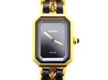 CHANEL シャネル プルミエールL ゴールド色金具 革ベルト H0001【471  