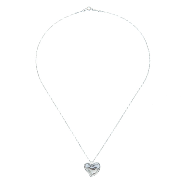 TIFFANY&CO ティファニー カーブドハートネックレス シルバー925
