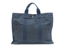 HERMES 　エルメス　エールライントートＭＭ　ハンドバッグ　グレー／ＳＶ　【431】2148103934797