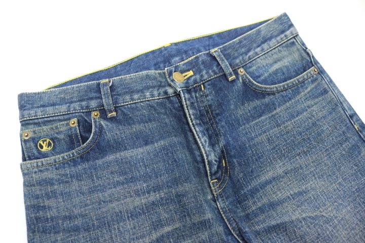 LOUIS VUITTON ルイヴィトン 衣類 デニム パンツ メンズ29 ブルー ...