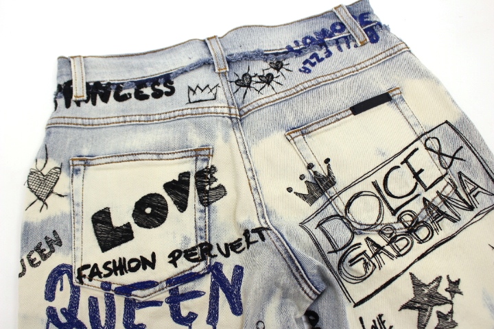 D&G ドルチェアンドガッバーナ デニムワンピース 38 Y2K D&G ドルチェ＆ガッバーナ デニムパンツ サイズ:26インチ