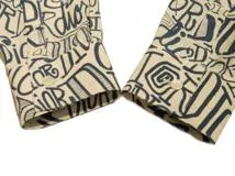 DIOR×Shawn Stussy　ディオール×ショーンステューシー　総柄シャツ　メンズ38　ブルー　レーヨン　013C501A4935　2143000675804　【432】