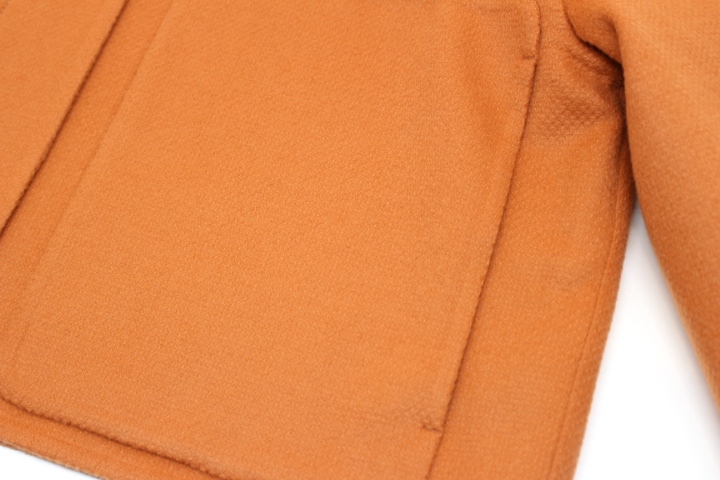 HERMES エルメス ジャケット レディース 34 オレンジ カシミヤ