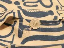 DIOR×Shawn Stussy　ディオール×ショーンステューシー　総柄シャツ　メンズ38　ブルー　レーヨン　013C501A4935　2143000675804　【432】